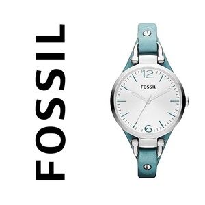 FOSSIL Georgia Turquoise Leather Watch